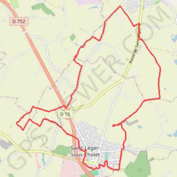 Trace GPS Randonnée du Boudin - Saint-Léger-sous-Cholet, itinéraire, parcours