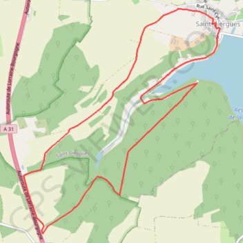 Trace GPS Saint ciergues bois de chauvelin, itinéraire, parcours