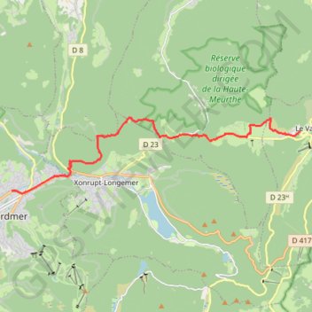 Trace GPS Le Valtin - Gérardmer - Tour des Lacs des Vosges, itinéraire, parcours