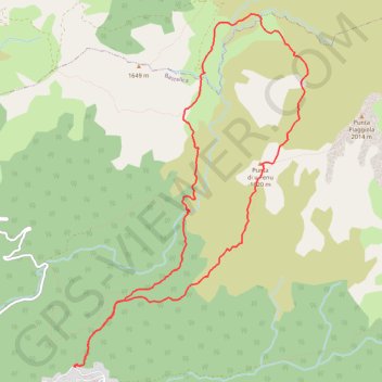 Trace GPS Bastelica, itinéraire, parcours