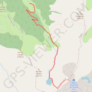 Trace GPS Pic de l'Homme par la vallée d'Orgeix, itinéraire, parcours