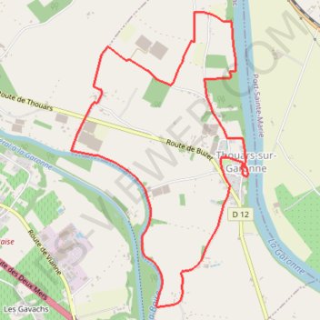 Trace GPS De la Baïse à la Garonne - Thouars-sur-Garonne, itinéraire, parcours