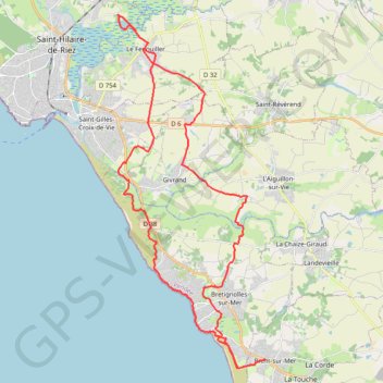 Trace GPS trace1, itinéraire, parcours