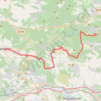 Trace GPS NM21-DraguignanstpaulV3, itinéraire, parcours