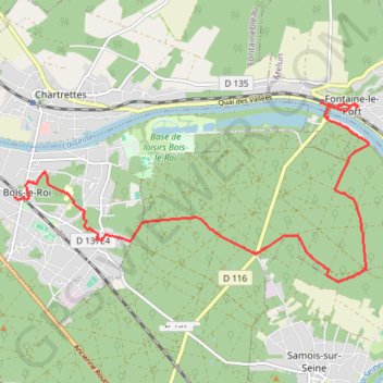 Trace GPS Le Bois de Courbuisson, itinéraire, parcours