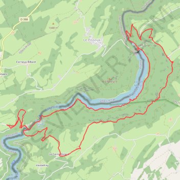 Trace GPS Les Balcons du Doubs, itinéraire, parcours