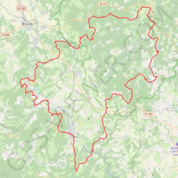 Trace GPS Tour de Robe de Bure et Cotte de Mailles (Haute-Loire) (2020), itinéraire, parcours