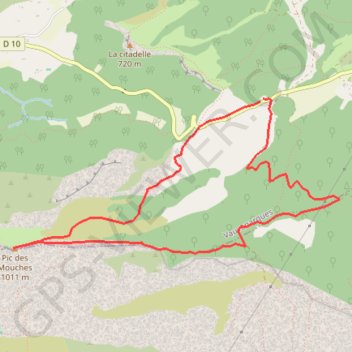 Trace GPS Sainte Victoire - Col des Portes, itinéraire, parcours