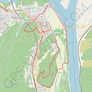 Trace GPS Rocher et Statut de Saint-Michel, itinéraire, parcours
