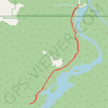 Trace GPS Eaton Falls, itinéraire, parcours