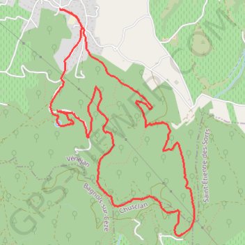 Trace GPS Bois du Mas de Rouvier à Vénéjan, itinéraire, parcours