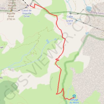 Trace GPS Refuge du Mont Pourri, itinéraire, parcours