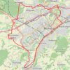 Trace GPS Mulhouse - Gare - Zillisheim - Morschwiller - Mulhouse, itinéraire, parcours