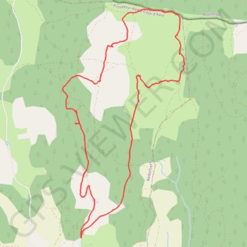 Trace GPS Les bergeries du Contadour, itinéraire, parcours