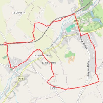 Trace GPS Le circuit Jean Follain - Canisy, itinéraire, parcours