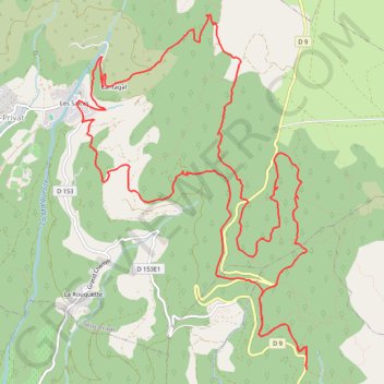 Trace GPS Arboras - Pas de l'Azé, itinéraire, parcours