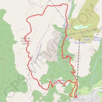 Trace GPS Mont de la Guerre, itinéraire, parcours