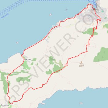 Trace GPS Hydra Trail, itinéraire, parcours