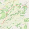 Trace GPS Lascabanes - Montlauzun - Chemin de Compostelle, itinéraire, parcours
