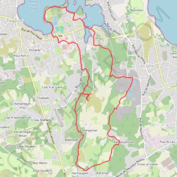 Trace GPS Traouïeros et Tourony, itinéraire, parcours