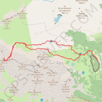 Trace GPS RETONA par la canal Ancha, itinéraire, parcours
