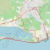 Trace GPS Les Salins d'Hyères et La Londe les Maures, itinéraire, parcours