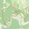 Trace GPS Balade autour de Saint Sulpice, vallée du Célé, itinéraire, parcours