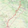 Trace GPS GR 654 : De Moulin-Manteau (Belgique) à Reims (Marne), itinéraire, parcours