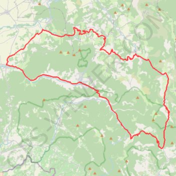 Trace GPS Saint-Ferréol - La Bégude-de-Mazenc, itinéraire, parcours