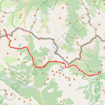 Trace GPS Barroude-Viados, itinéraire, parcours