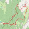 Trace GPS Lance Sud de Malissard par le couloir oueSaint et le Chaos de Bellefont (Chartreuse), itinéraire, parcours