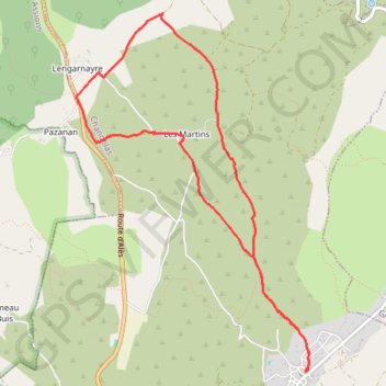 Trace GPS Boucle de Raoux, itinéraire, parcours