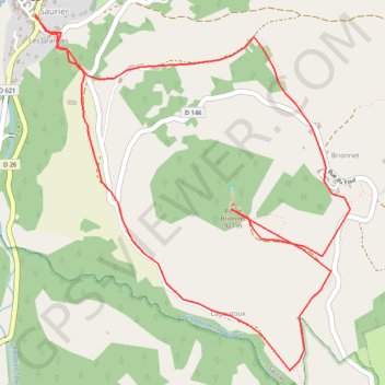 Trace GPS Le pic de Brionnet par Saurier, itinéraire, parcours