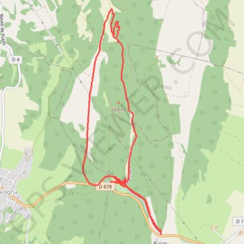 Trace GPS Balade vers Mesnois, itinéraire, parcours