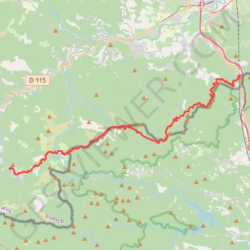Trace GPS Traversée des Pyrénées - Étape 35, itinéraire, parcours