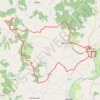 Trace GPS Aubeterre sur Dronne 25.8 kms, itinéraire, parcours