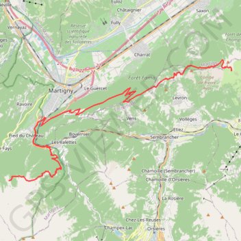 Trace GPS Track from ChamZermattJ2, itinéraire, parcours