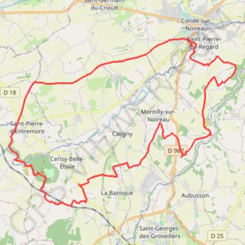 Trace GPS Mont-Cerisy, itinéraire, parcours
