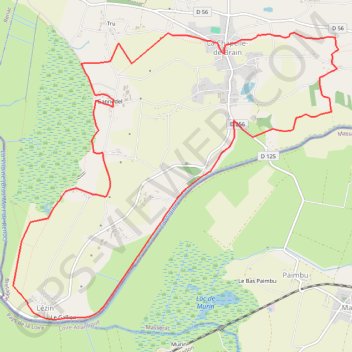 Trace GPS Circuit des rivières et des marais - La Chapelle-de-Brain, itinéraire, parcours