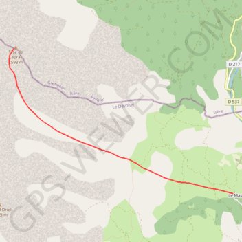 Trace GPS Tête de Lapras, itinéraire, parcours