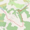 Trace GPS D'Esparon au lac Peyssier en A-R, itinéraire, parcours