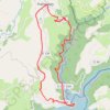 Trace GPS Carladez - La Presqu'île de Laussac., itinéraire, parcours