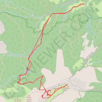 Trace GPS Mont Aiguille - Voie normale, itinéraire, parcours