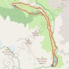 Trace GPS Le Lac de La Plagne depuis Peisey-Nancroix, itinéraire, parcours
