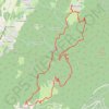 Trace GPS Montchaffrey - Montsec (Belledonne), itinéraire, parcours