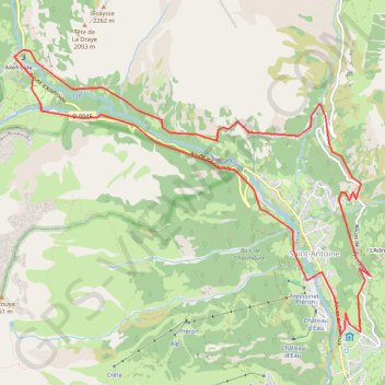 Trace GPS Vallouise, Le Sarret - Ailefroide - Le Sarret, itinéraire, parcours