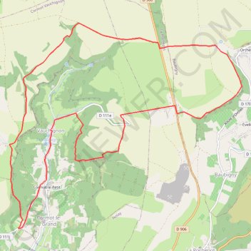 Trace GPS Cirque du Bout du Monde - Vauchignon, itinéraire, parcours