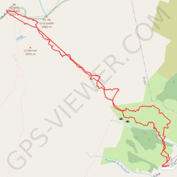 Trace GPS Le Grand Galbert depuis Oulles (Taillefer), itinéraire, parcours