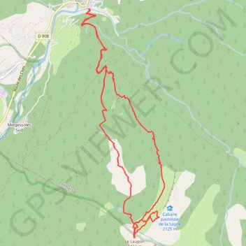 Trace GPS Ski de rando - Le Laupon, itinéraire, parcours
