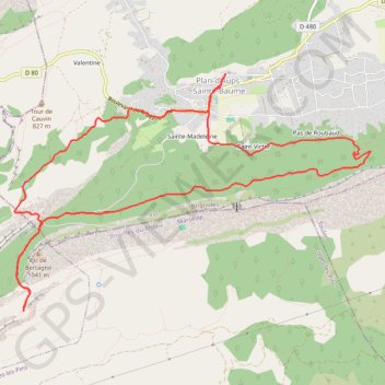 Trace GPS Vallon des Betons, itinéraire, parcours
